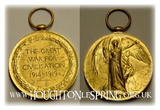 One of John Hunter Brown's medals