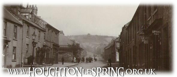 The mid-section of Sunderland Street, Houghton-le-spring, c1914