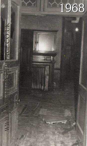 The inside of Houghton Hall in 1968. It was last used as a Social Club in 1965