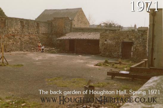 The rear premises of Houghton Hall in Spring 1971