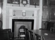 The wood-pannelled Boardroom in Houghton Hall