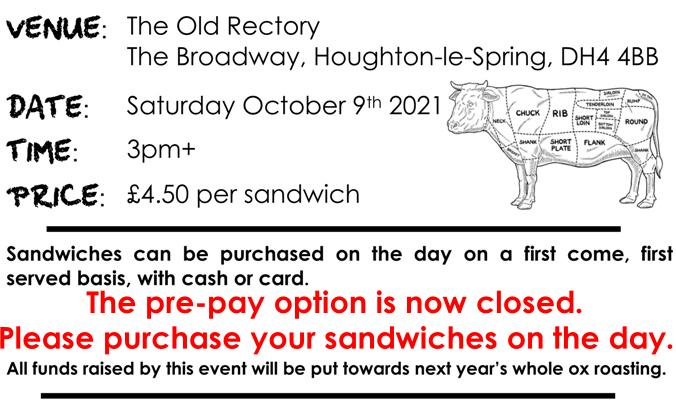 Whole Ox Roasting at HOUGHTON FEAST 2021, Houghton-le-Spring, on Saturday October 9th 2021