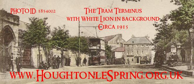 The Rectory Gates and tram terminus, circa 1915