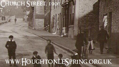 Houghton folk at the bottom of Church Street in around 1900