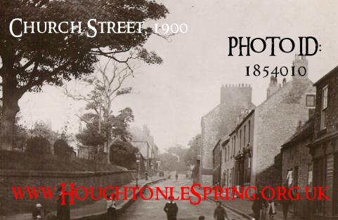 Houghton folk at the bottom of Church Street in around 1900