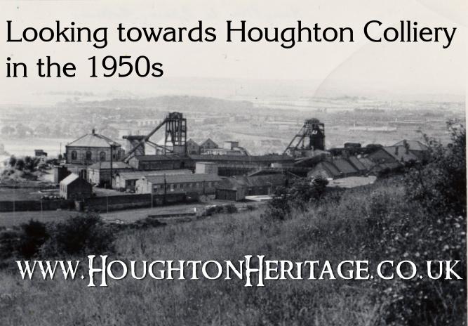 Looking towards Houghton Colliery from the Hillside in the late 1950s