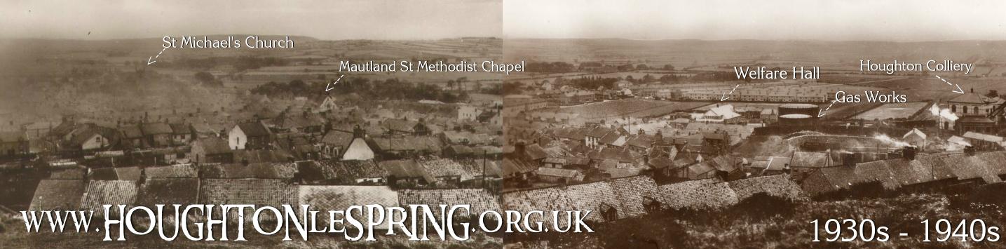 Looking down on Houghton from the Hillside in the 1930s