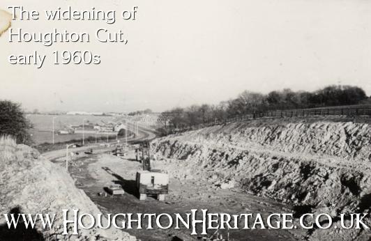 The widening of Houghton Cut in the late 1950s or early 1960s