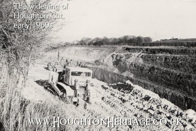 The widening of Houghton Cut in the late 1950s or early 1960s