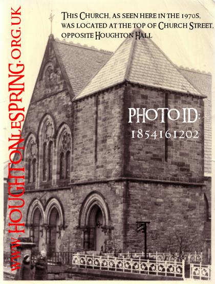 The Presbyterian Church was located at the top of Church Street, opposite Houghton Hall