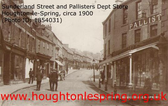 The lower end of Sunderland Street, c1900, with Pallisters store on the right