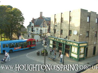 Looking at the White Lion pub in Houghton-le-Spring.  This view was taken from within the Golden Lion opposite