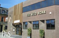 The smart looking exterior of the Wild Boar, Frederick Place